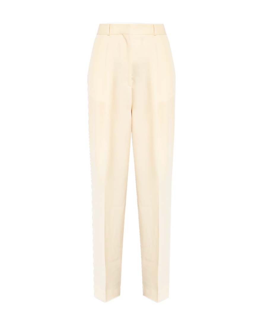 Totême Double-pleated Tapered Trousers In Nude