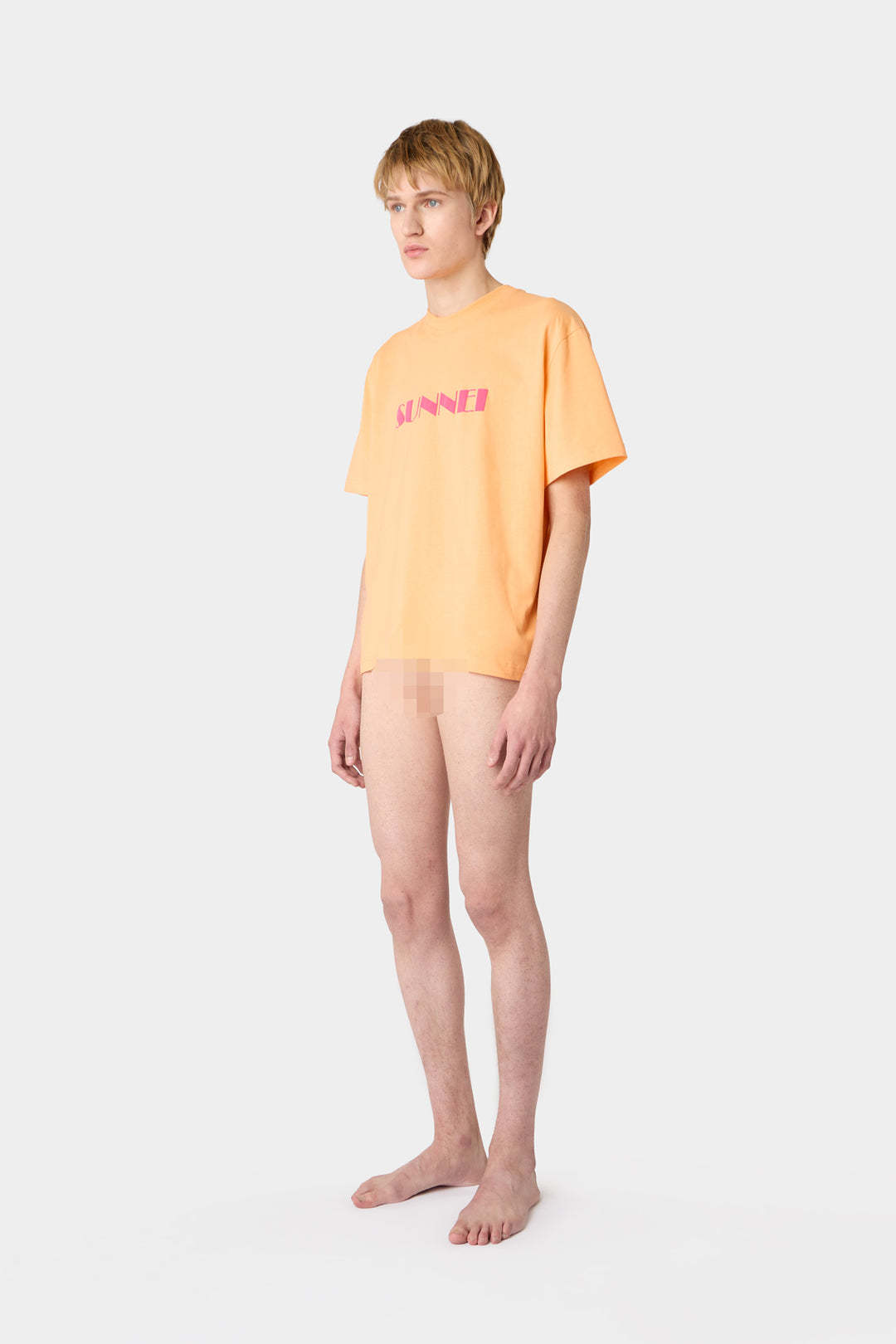 Sunnei Short-sleeved T-shirt In Orange