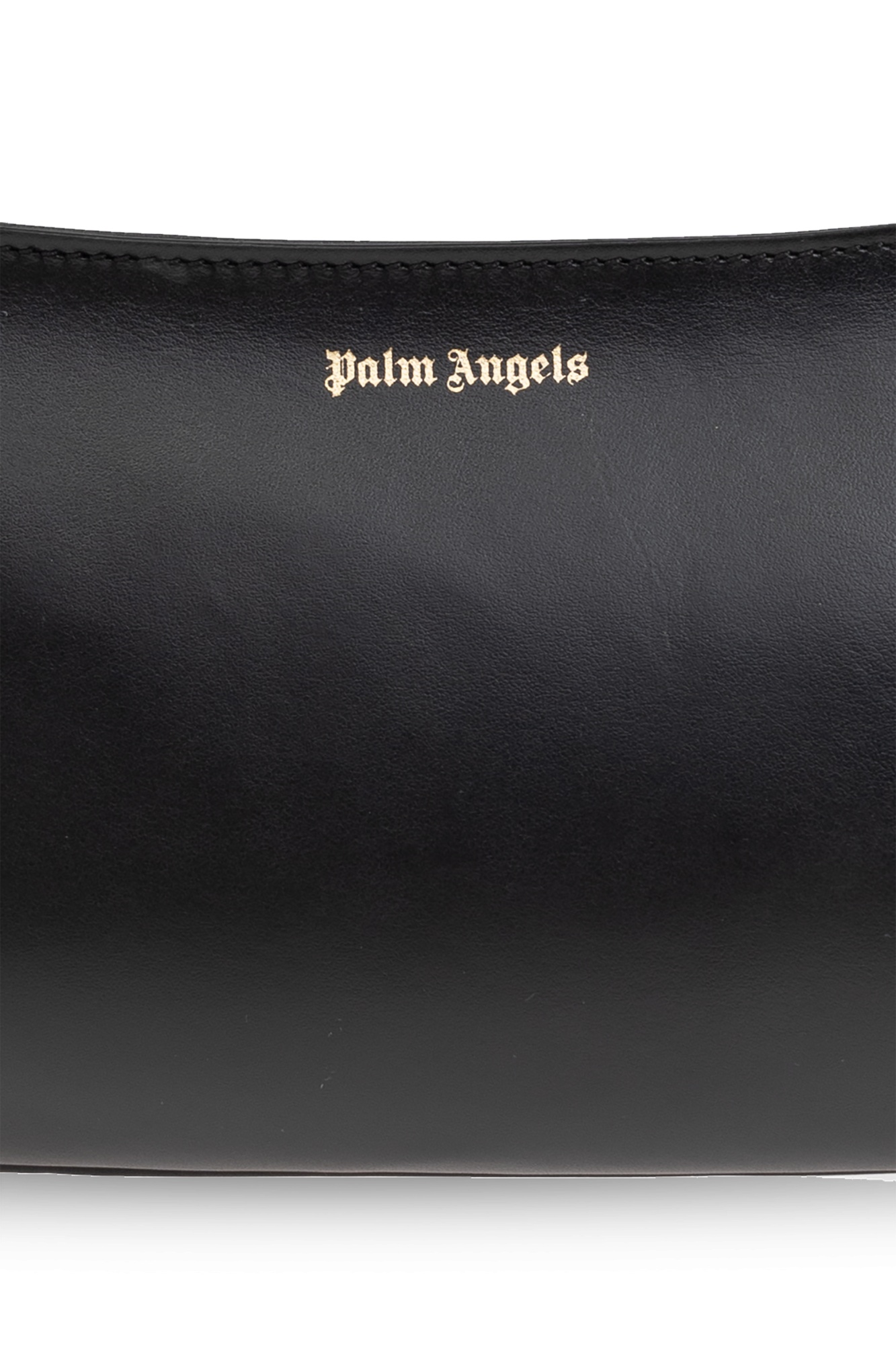 Palm Angels Georgina Shoulder Bag In Black Leather In Black