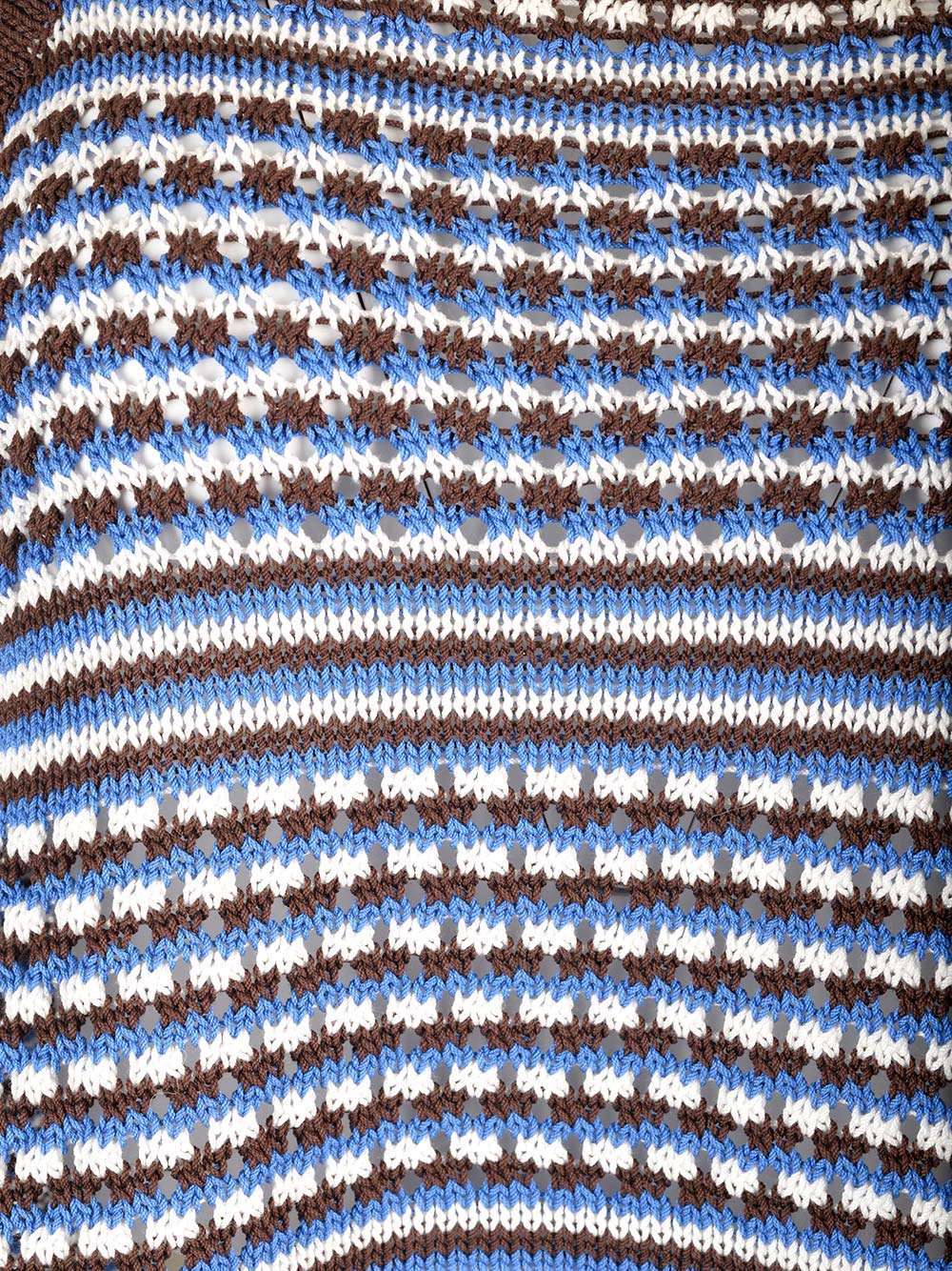 A.p.c. Multicolor Crocheted Tank Top In Blue