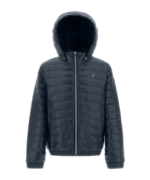 Herno Embossed-logo Padded Jacket In Black