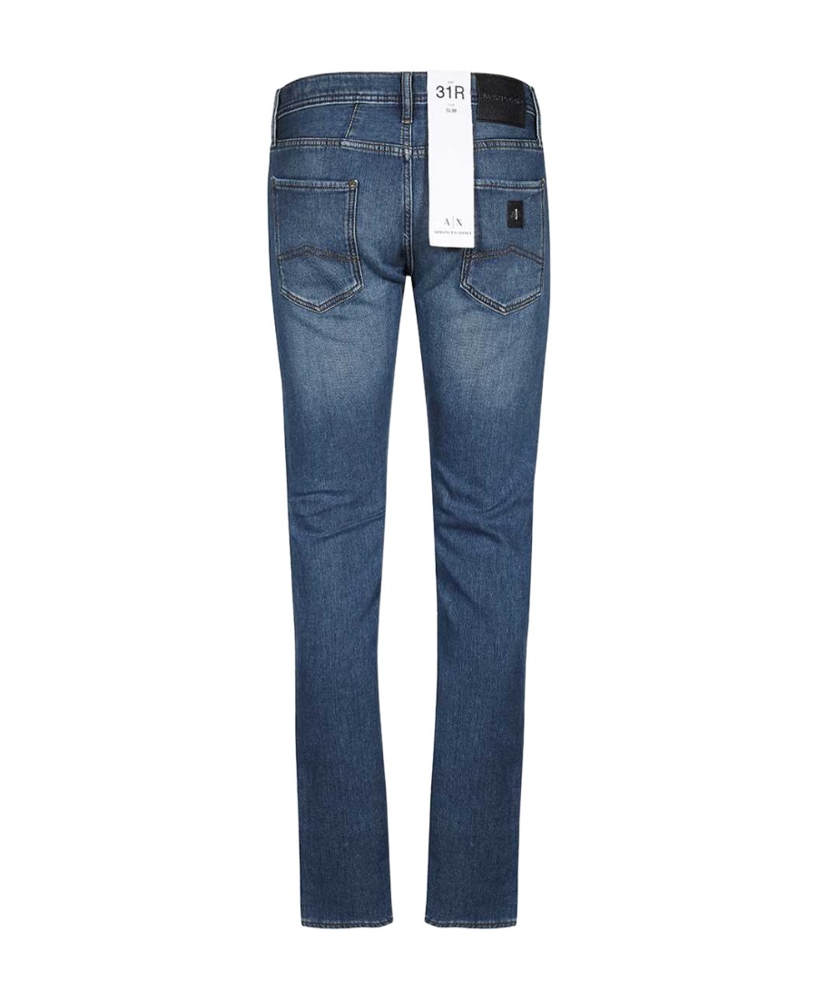 Armani Exchange Straight-leg Denim Jeans In Blue