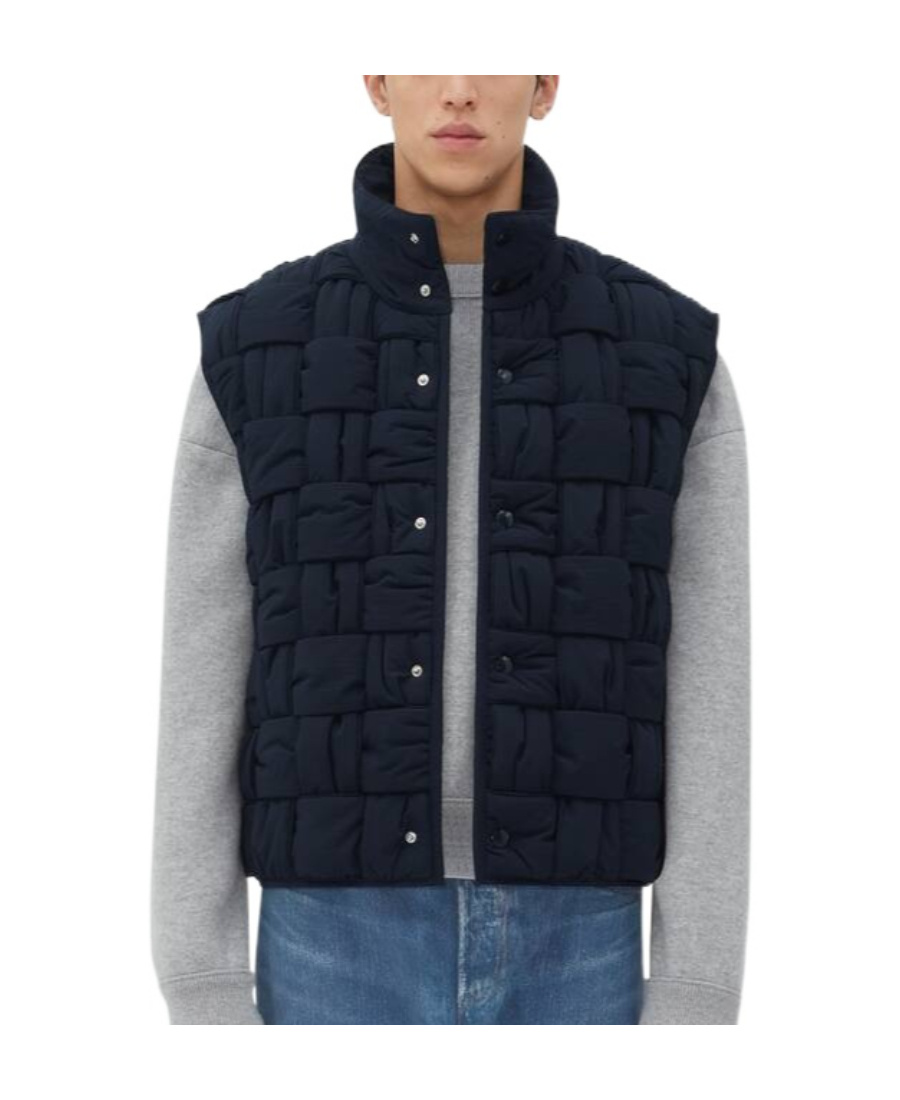 BOTTEGA VENETA TECH NYLON INTRECCIATO GILET