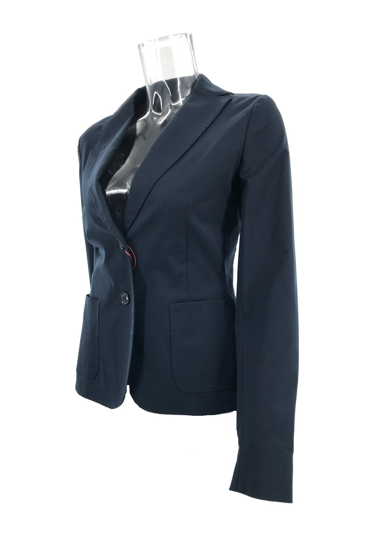 Max Mara Long Sleeved Lapel Suit Jacket In Black