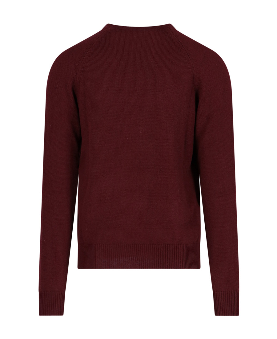 Tom Ford Mens Cocoa Crewneck Ribbed Cashmere-knit Jumper In Brown