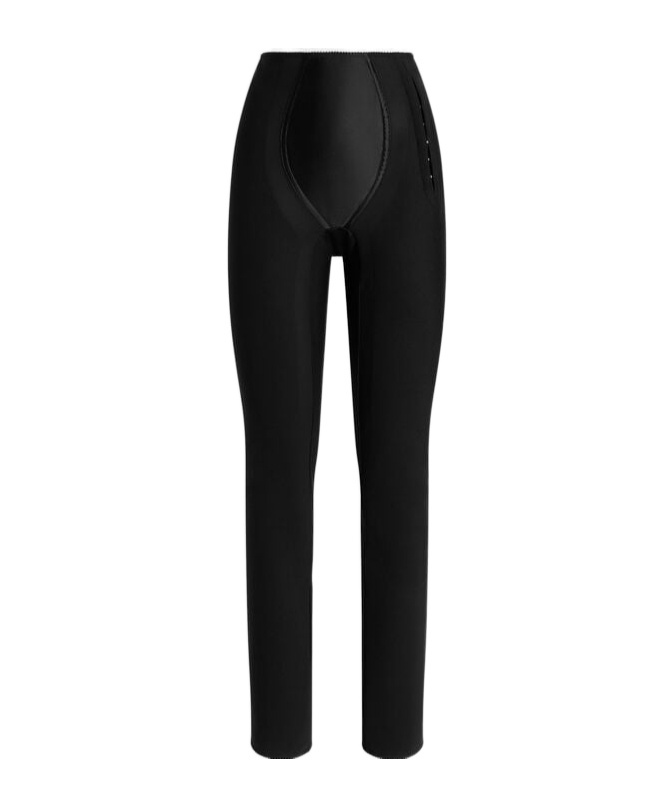 Dolce & Gabbana Leggings In Stretch Satin In Black