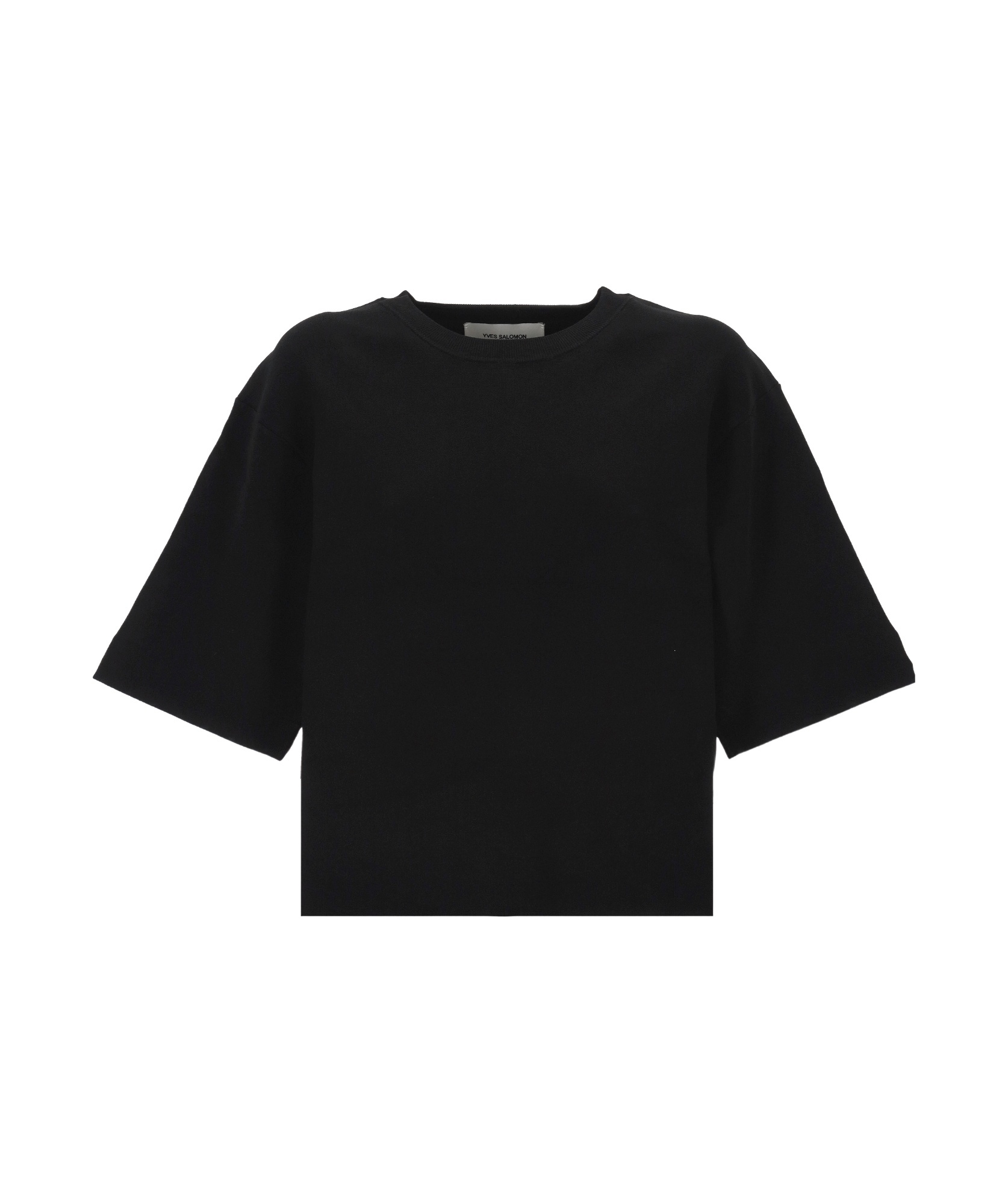 Yves Salomon Short-sleeved T-shirt In Black