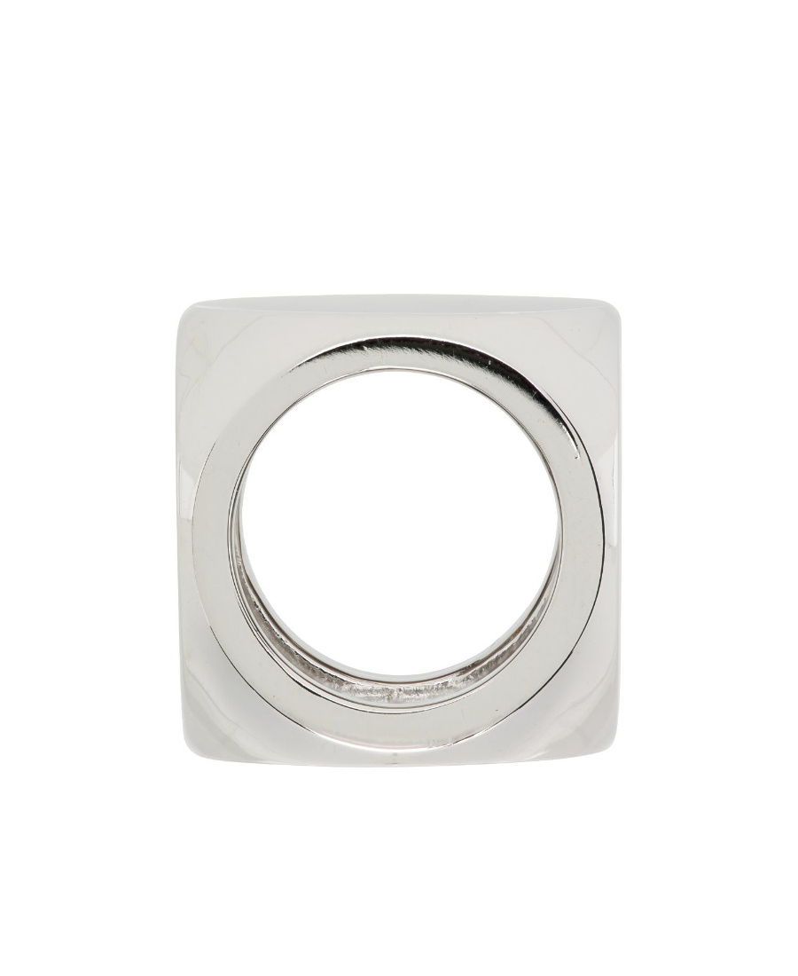 We11 Done Logo Dice Ring In Gray