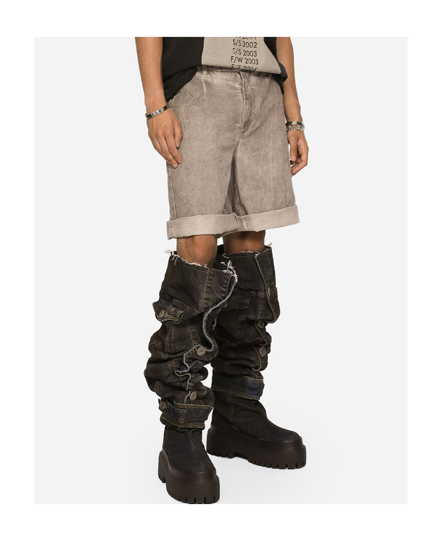 DOLCE & GABBANA DOLCE  GABBANA LOGO PLAQUE SHORTS