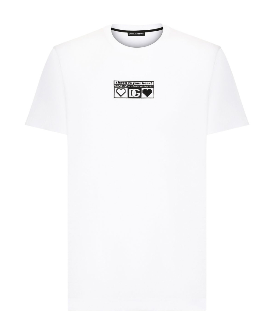 Dolce & Gabbana T-shirt Mit Logo-print In White
