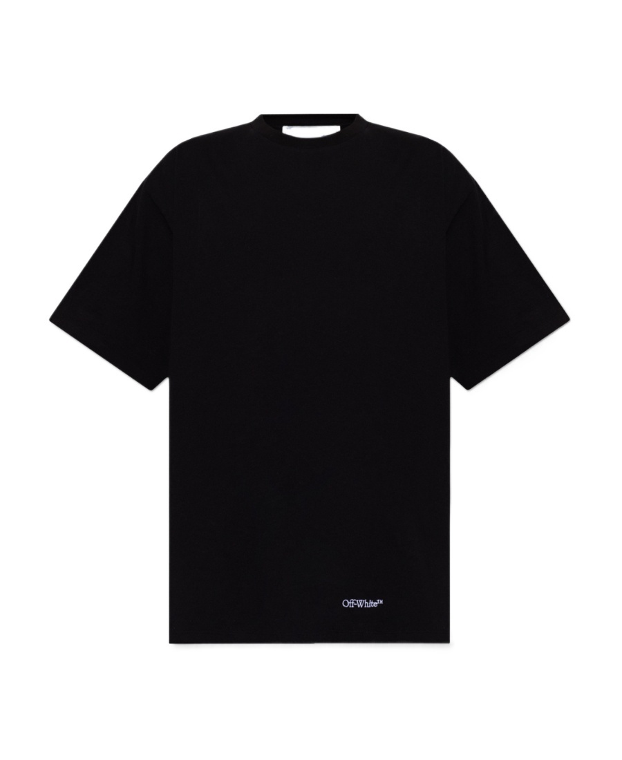 Off-white Scribble Diag Printed T-shirt In Black