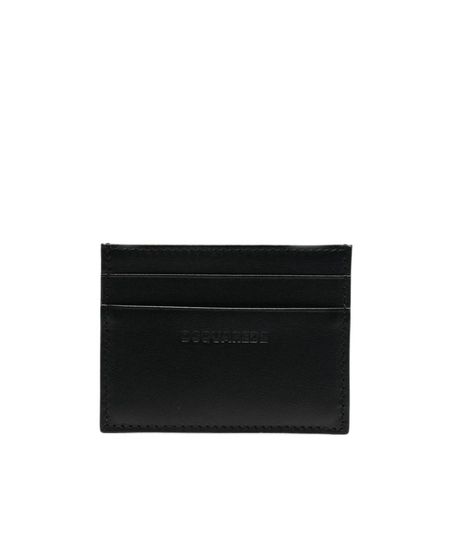 Dsquared2 Embossed-logo Cardholder In Black