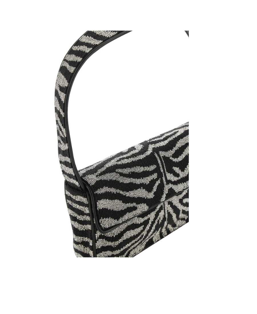 Staud Tommy Foldover Top Shoulder Bag In Black