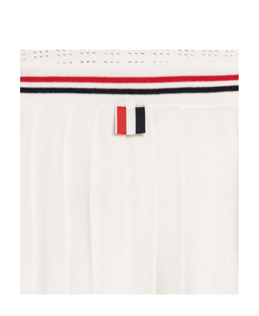 THOM BROWNE PLEATED MIDI SKIRT