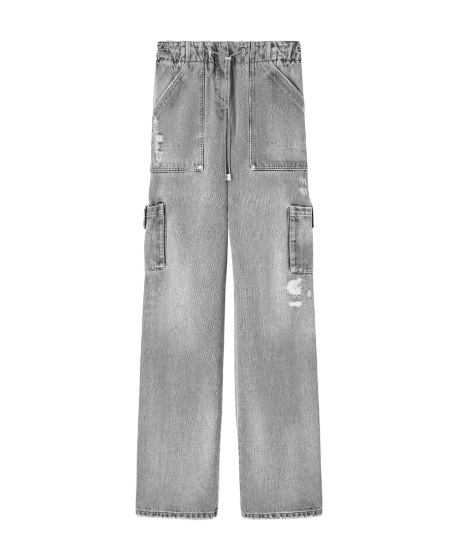 Ermanno Scervino Multi-pocket Jeans In Gray