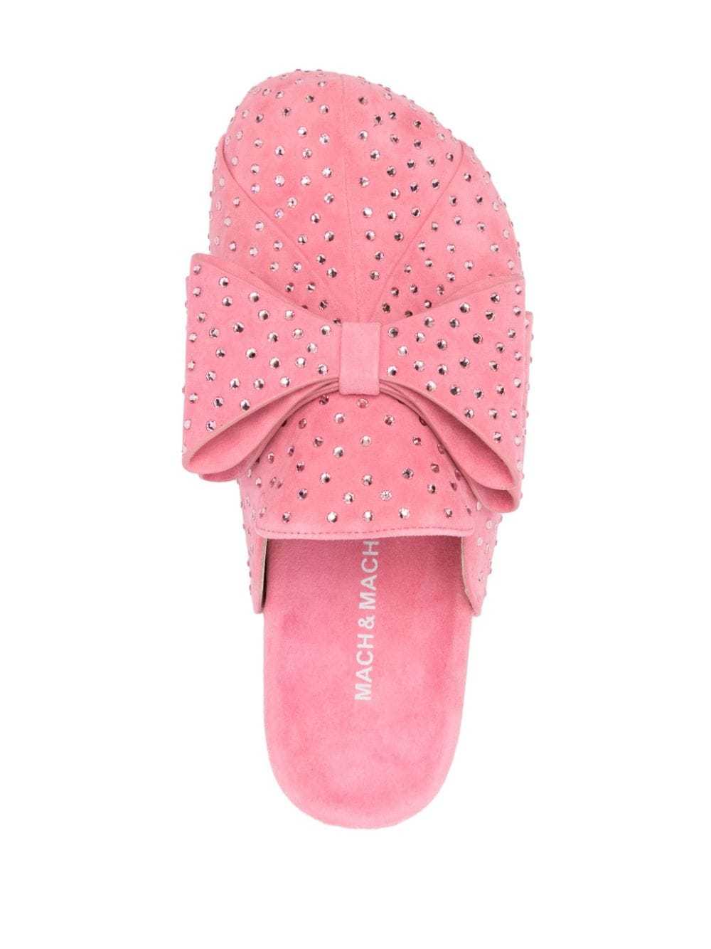 Mach&mach Bow-decorated Muller Shoes In Pink