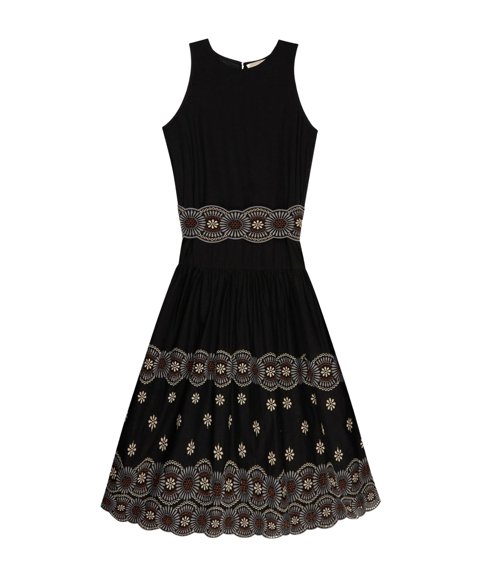 Vanessa Bruno Embroidered Dress In Black