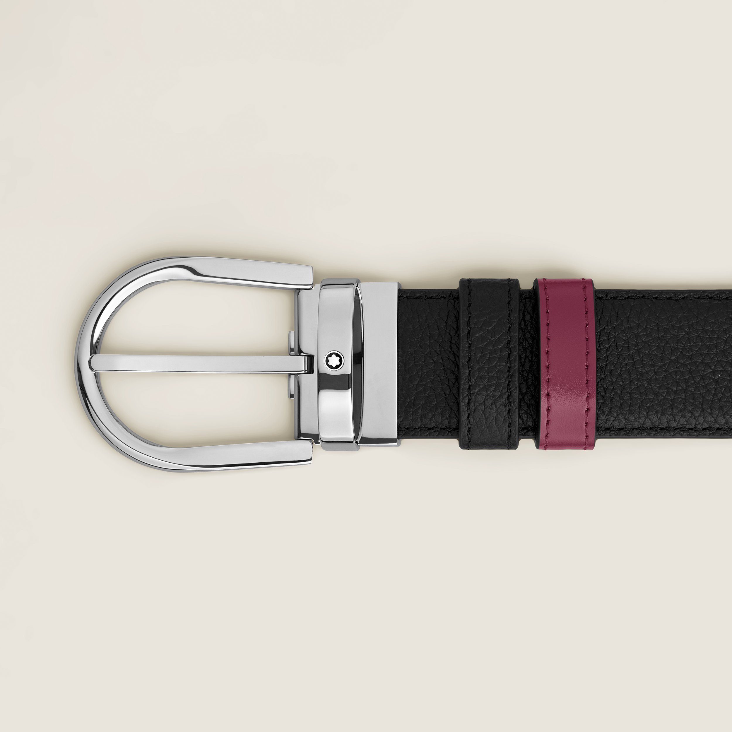 Montblanc Double-sided Belt In Black