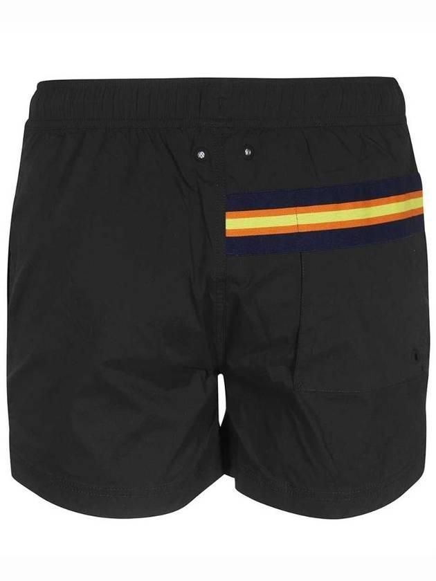 K-way Logo-patch Swim Shorts In Black