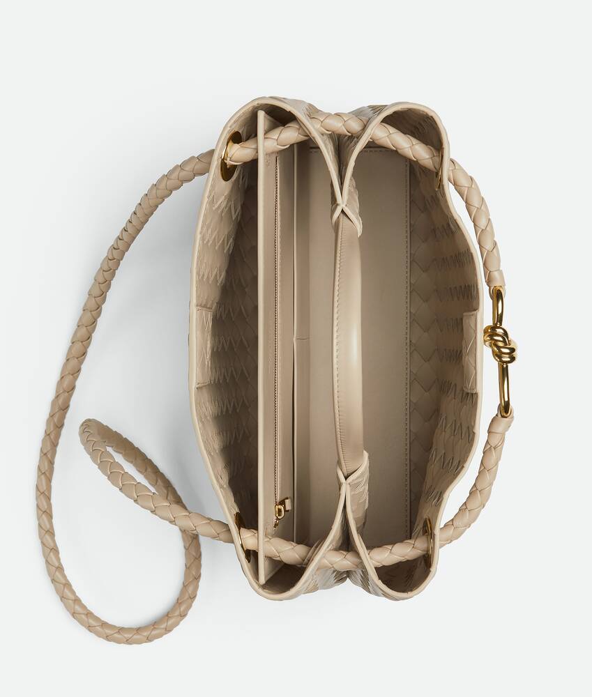 Bottega Veneta Drawstring Shoulder Bag In Nude