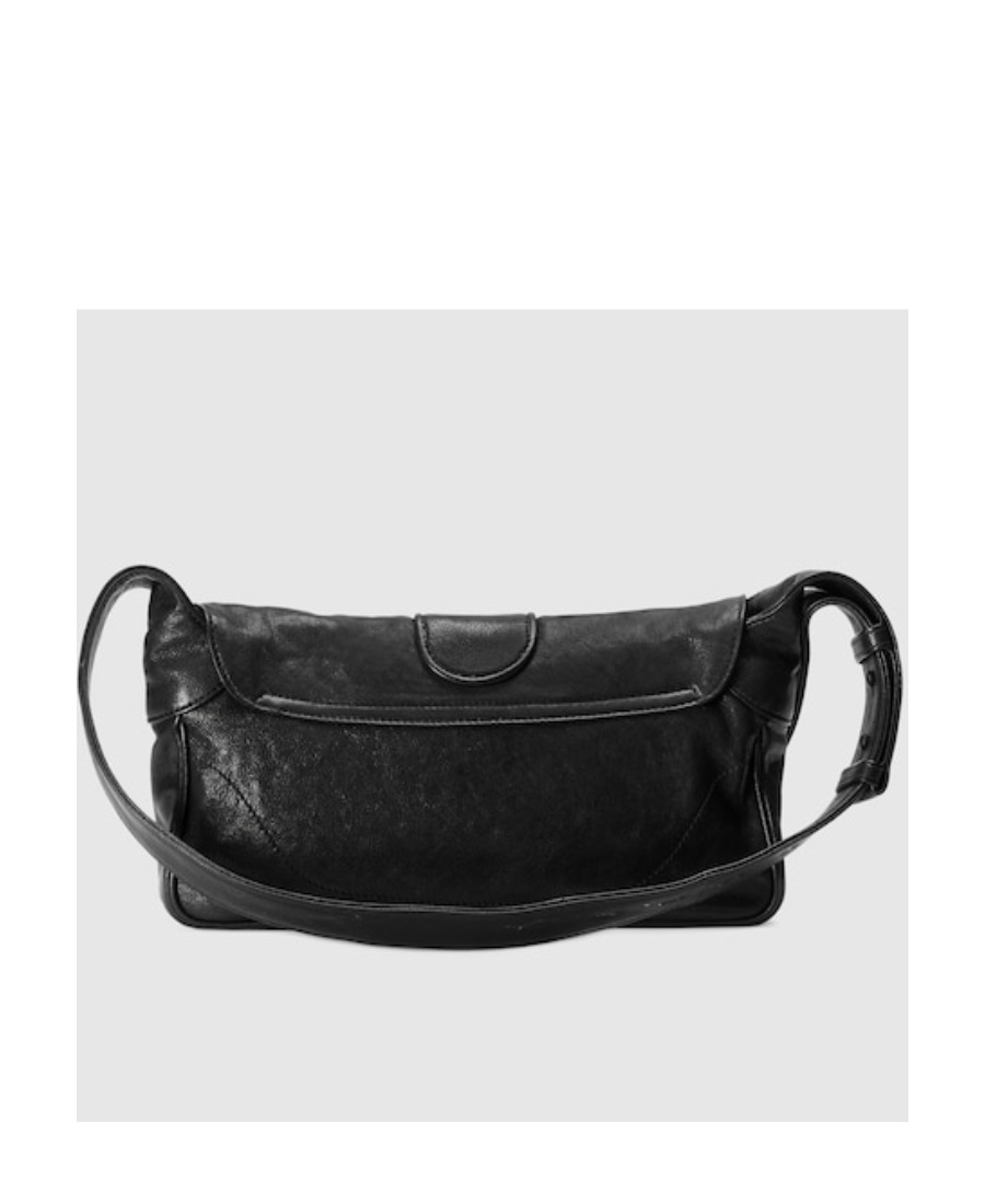 Gucci Small Aphrodite Small Leather Shoulder Bag In Black