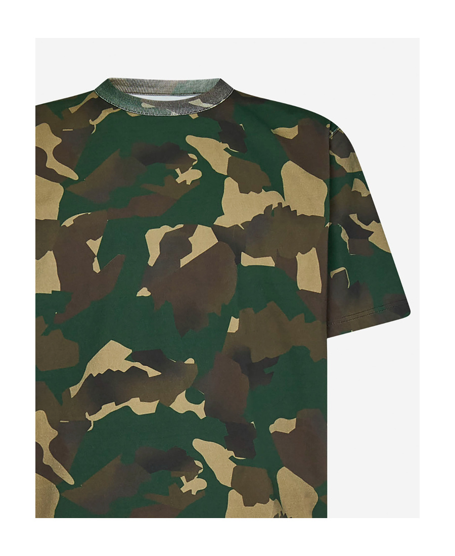 Heron Preston Camouflage Printed T-shirt In Black