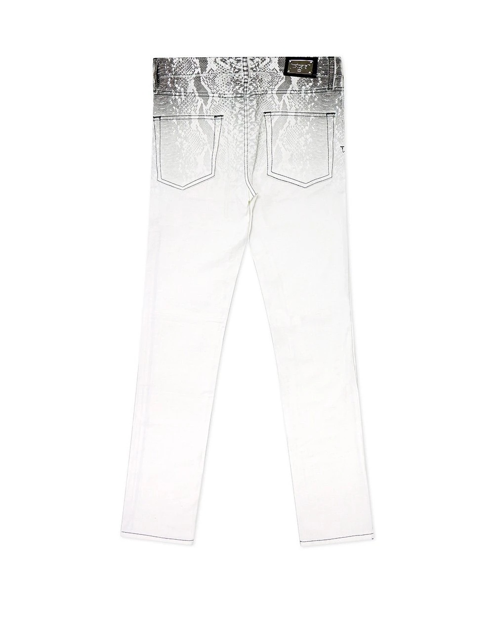 Shop Just Cavalli Slim High-waisted Jeans In White