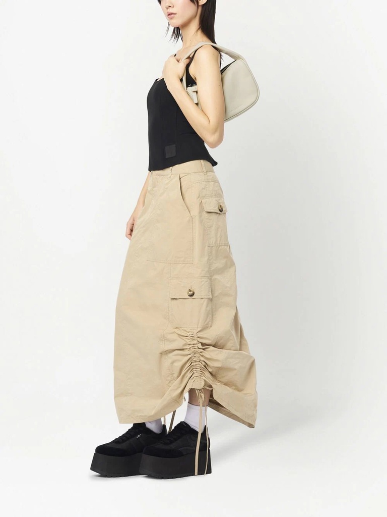 Marc Jacobs The Pushlock Mini Leather Hobo Bag In Nude