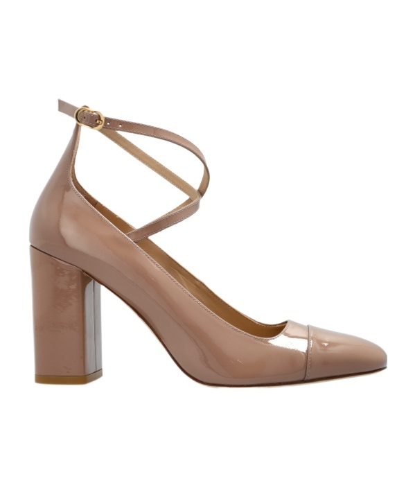 Stuart Weitzman Round Head High Heels In Brown
