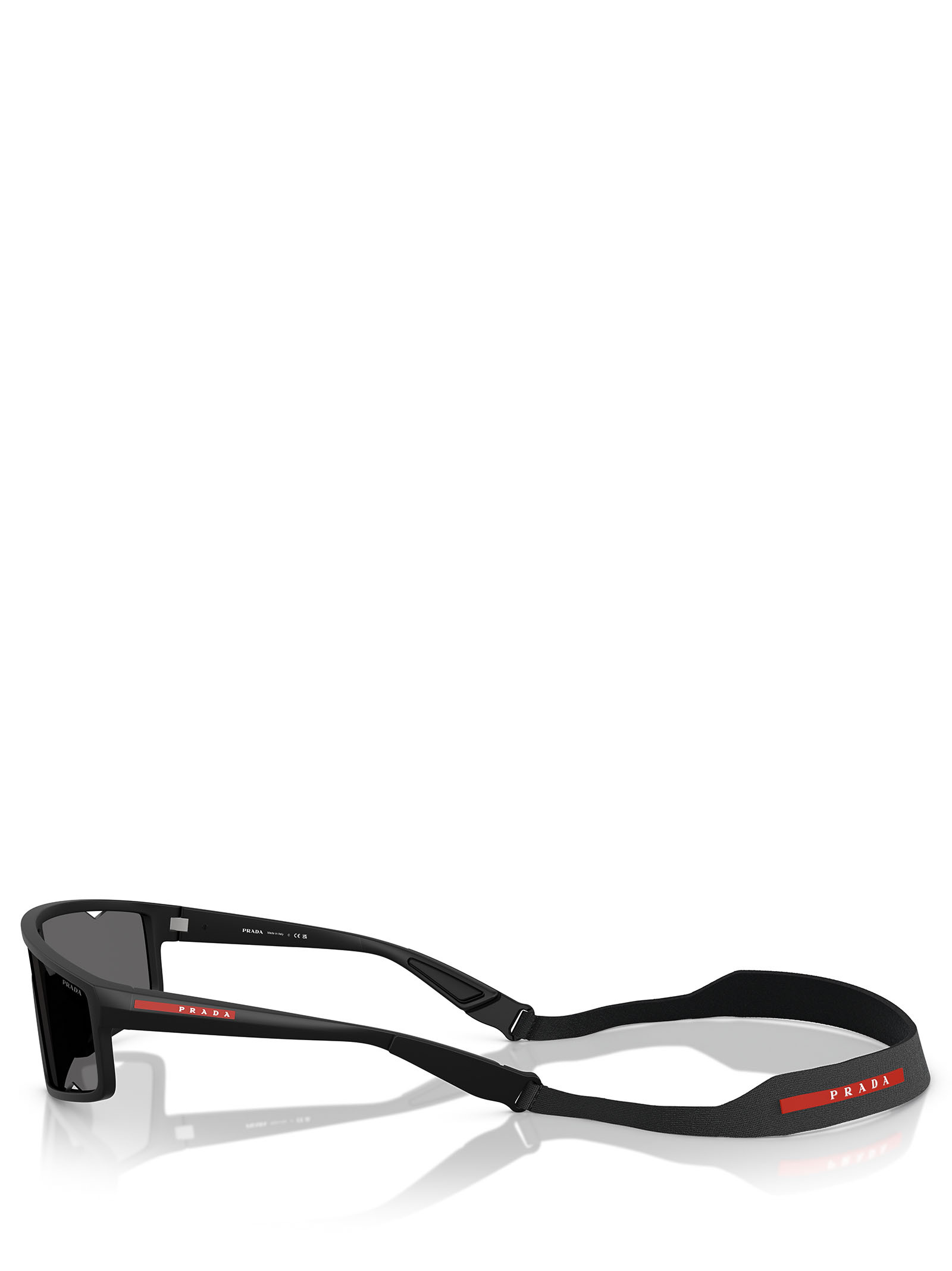 Prada Ps A03s 141mm Rectangular Sunglasses In Black