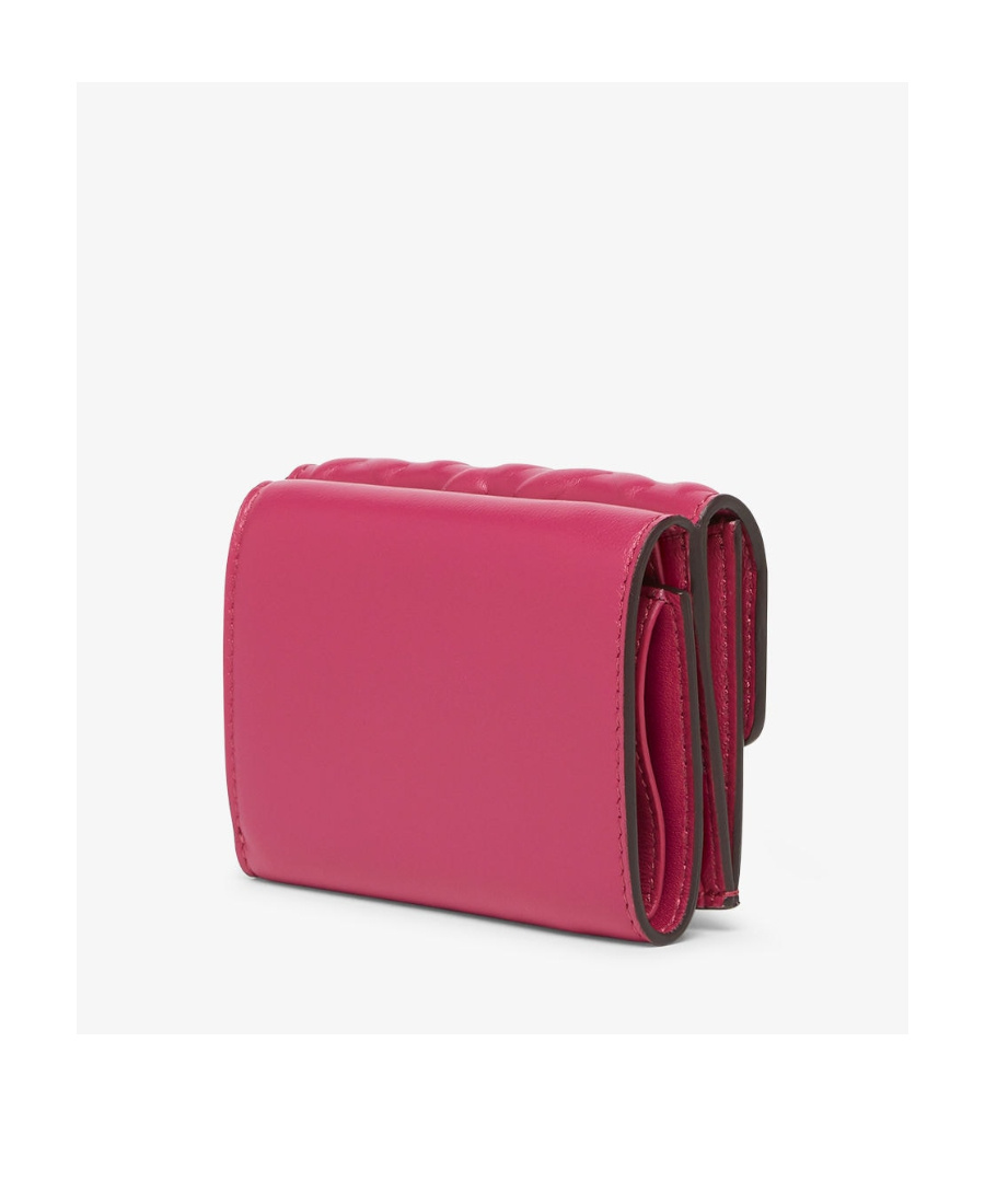 Fendi Compact Trifold Baguette Wallet In Red