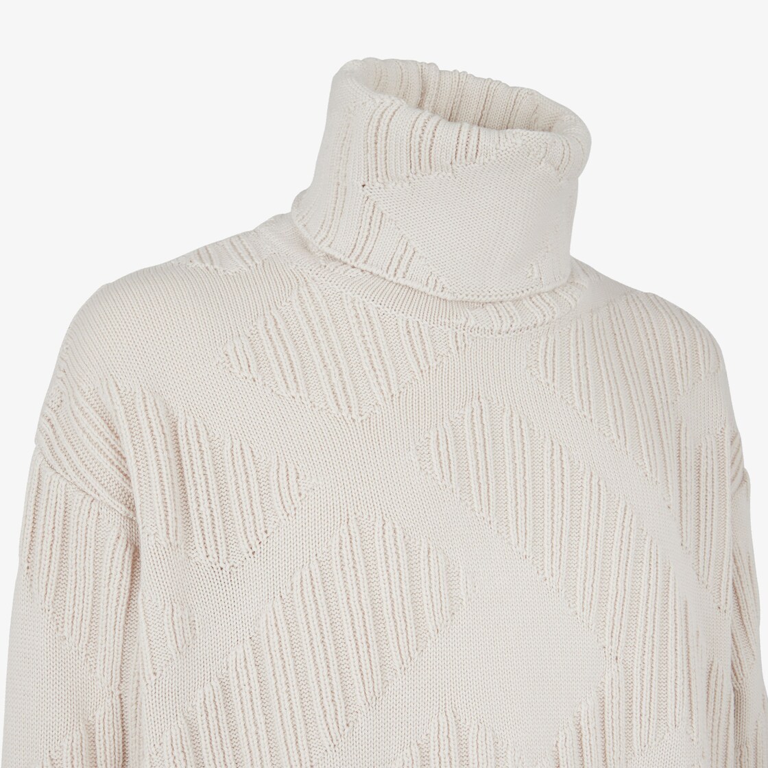 Fendi Long-sleeved Sweater In White