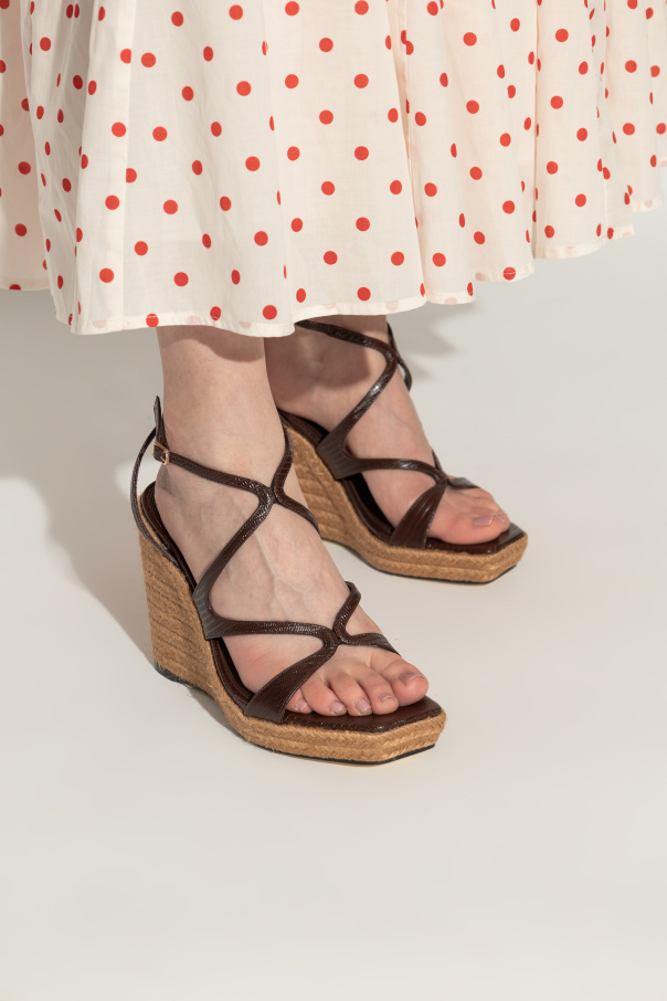 Jimmy Choo 110mm Ayla Espadrilles In Brown