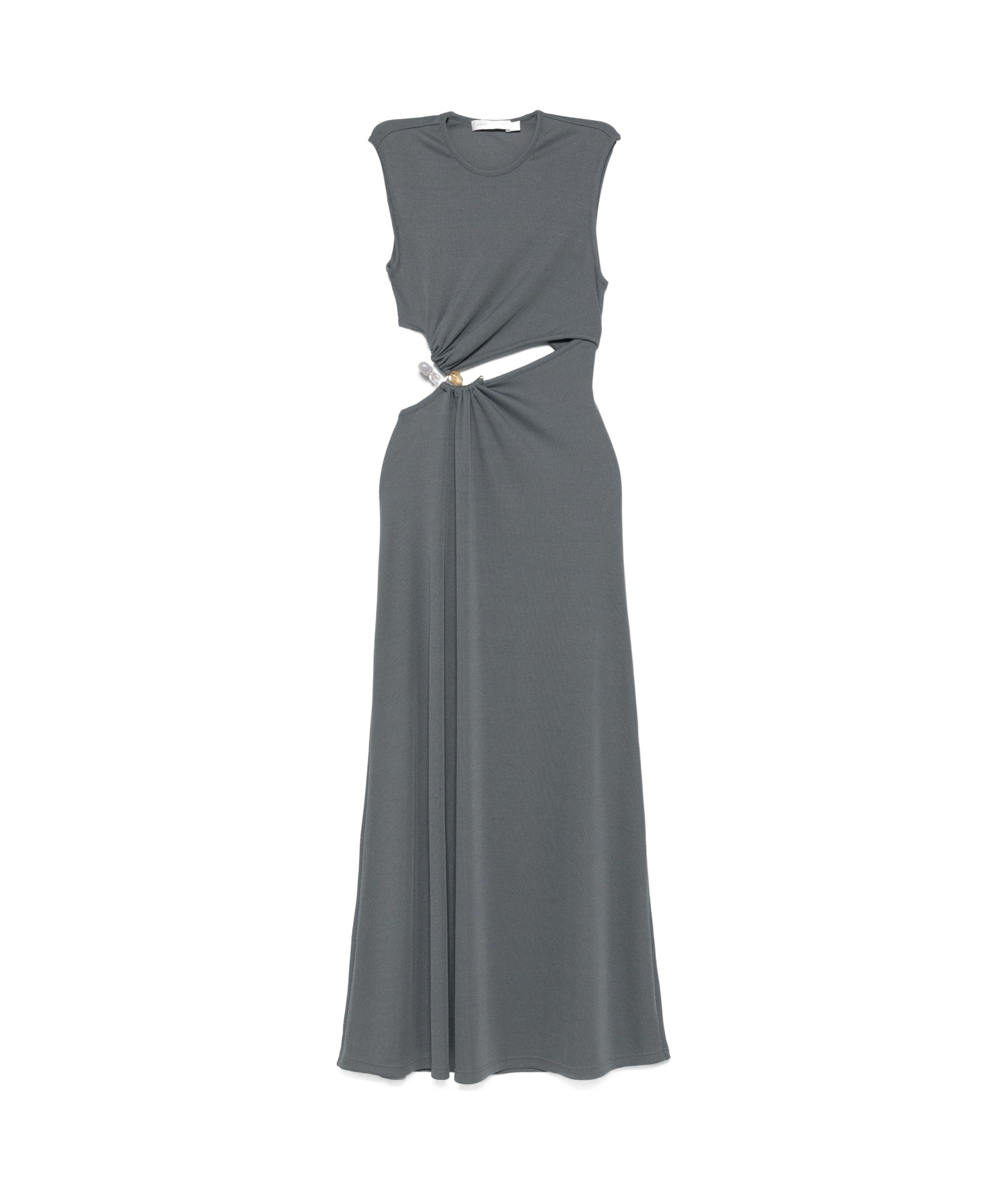 Christopher Esber Concave Stone Tank Dress In Gray