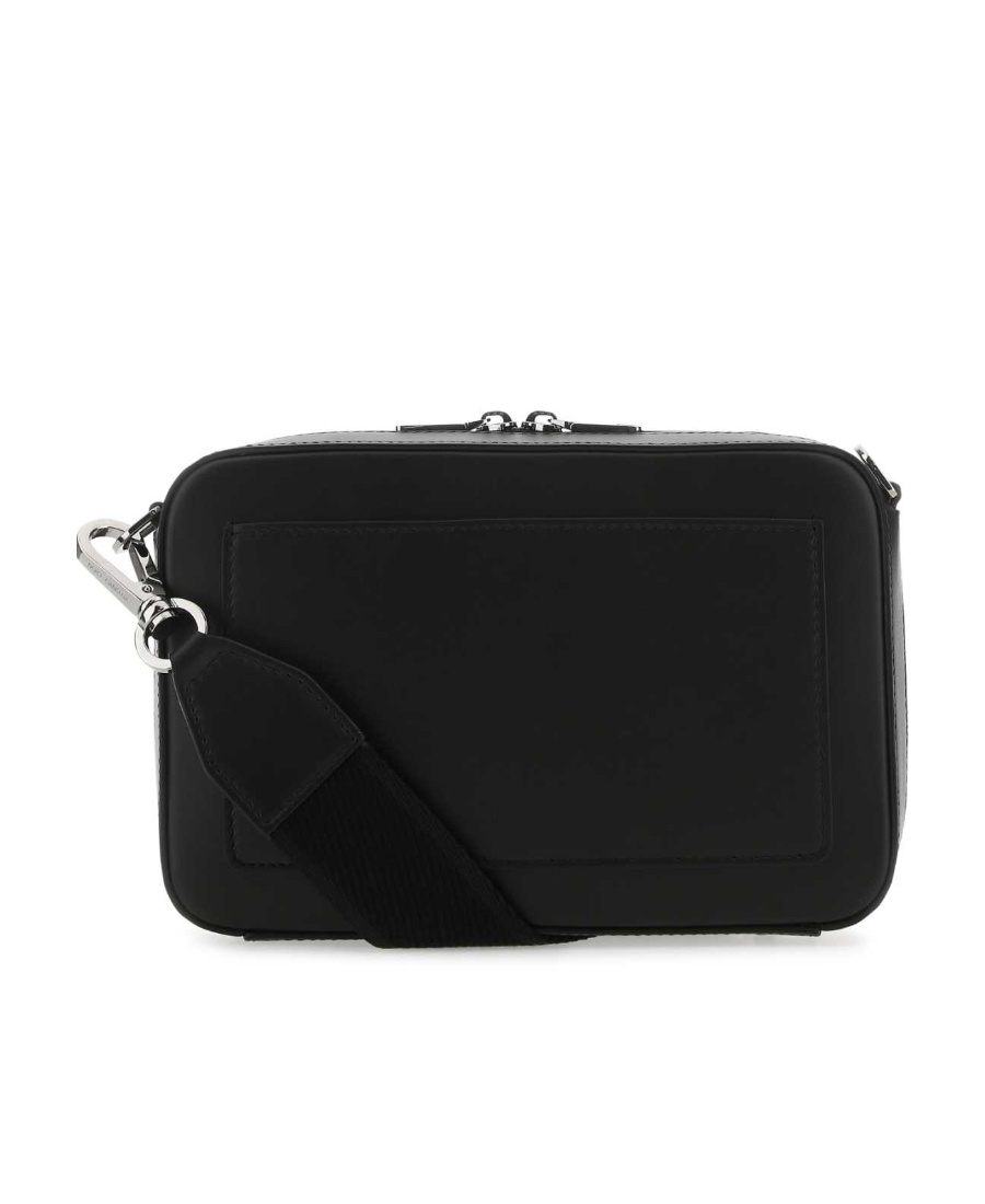 Dolce & Gabbana Logo-embossed Shoulder Bag In Black