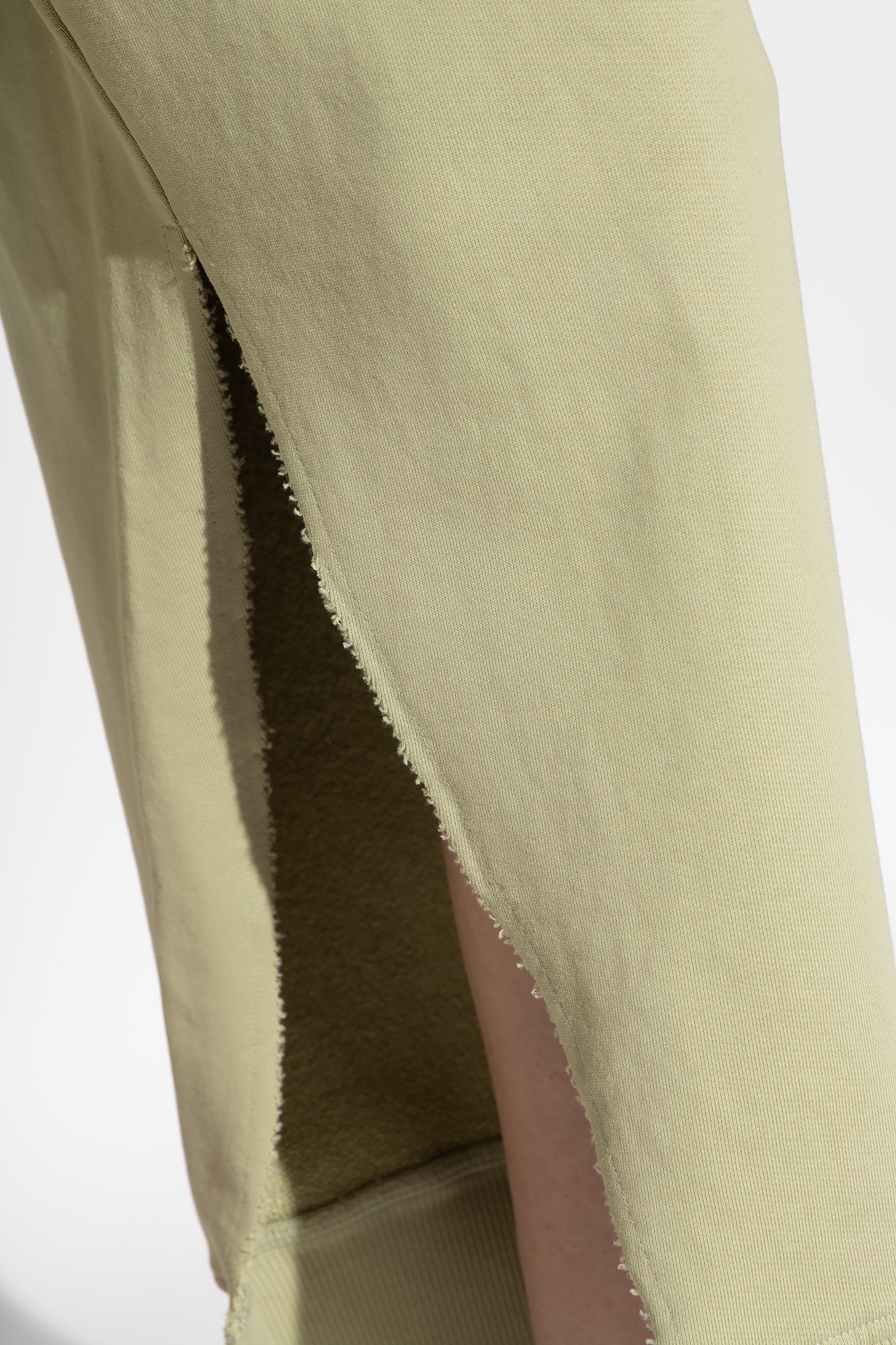 Shop Mm6 Maison Margiela Logo-tag Cotton Track Pants In Green