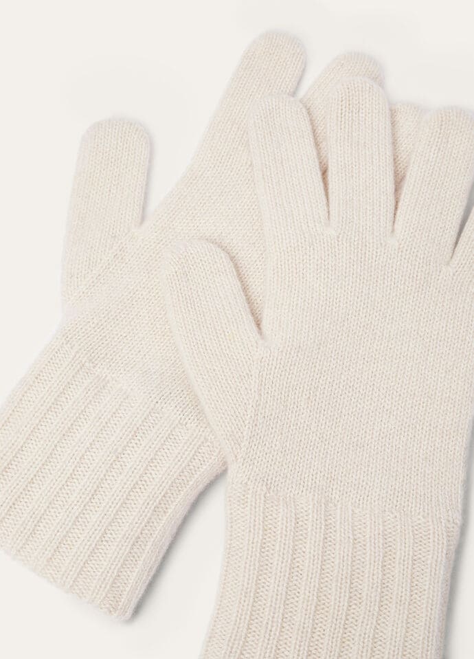 Loro Piana Five-finger Gloves In Pure Dunes Mel