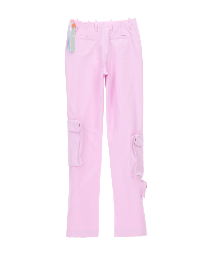 OFF-WHITE HIGH-WAISTED CARGO TROUSERS