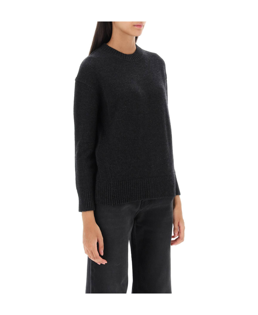 Max Mara Round Neck Sweater In Black