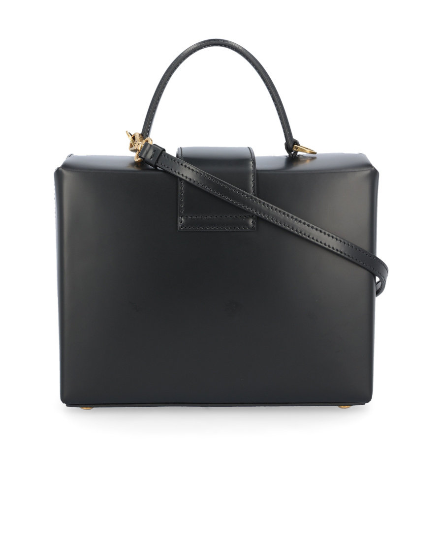 Ferragamo Trifolio Leather Tote Bag In Black