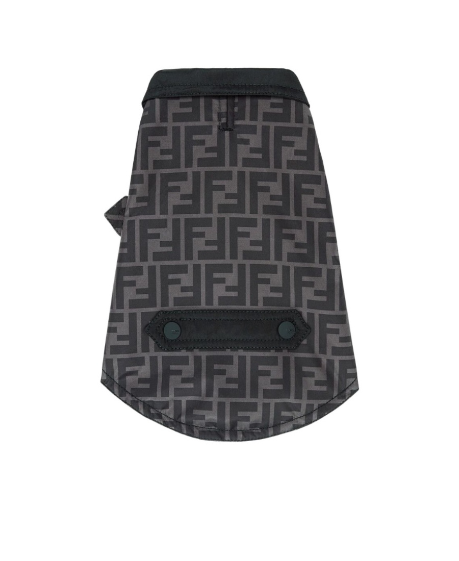Fendi Ff Logo-print Dog Coat In Black