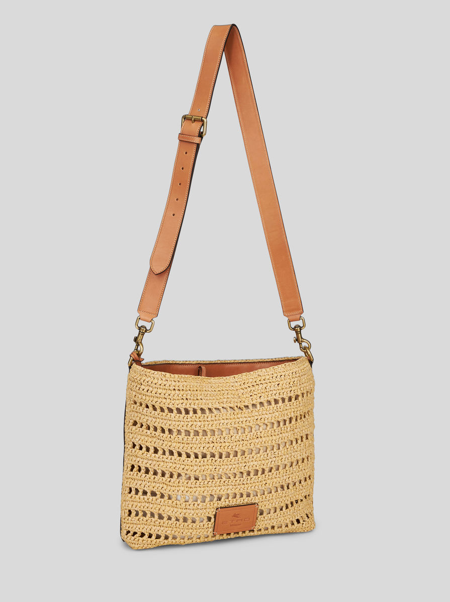 Etro Braided-detail Crossbody Bag In Nude