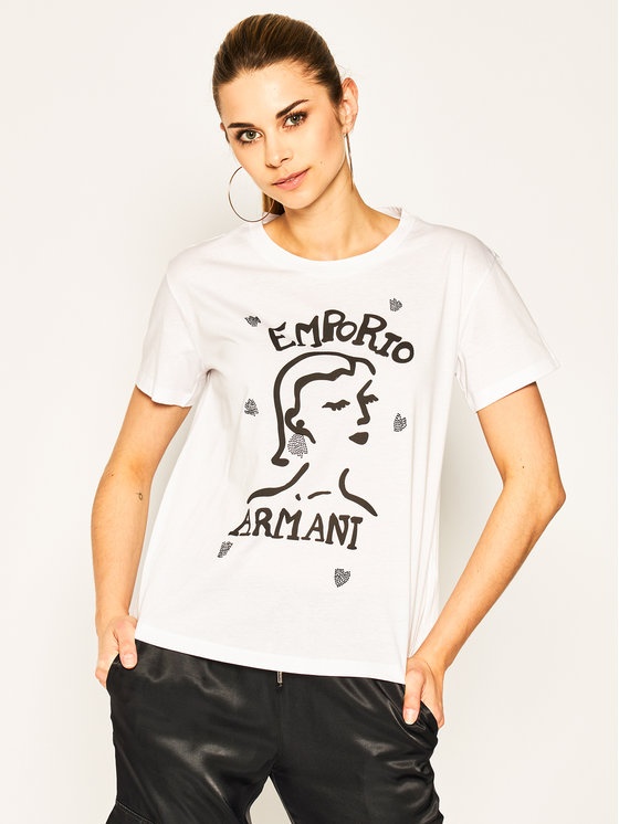 EMPORIO ARMANI LOGO DETAILS T-SHIRT 