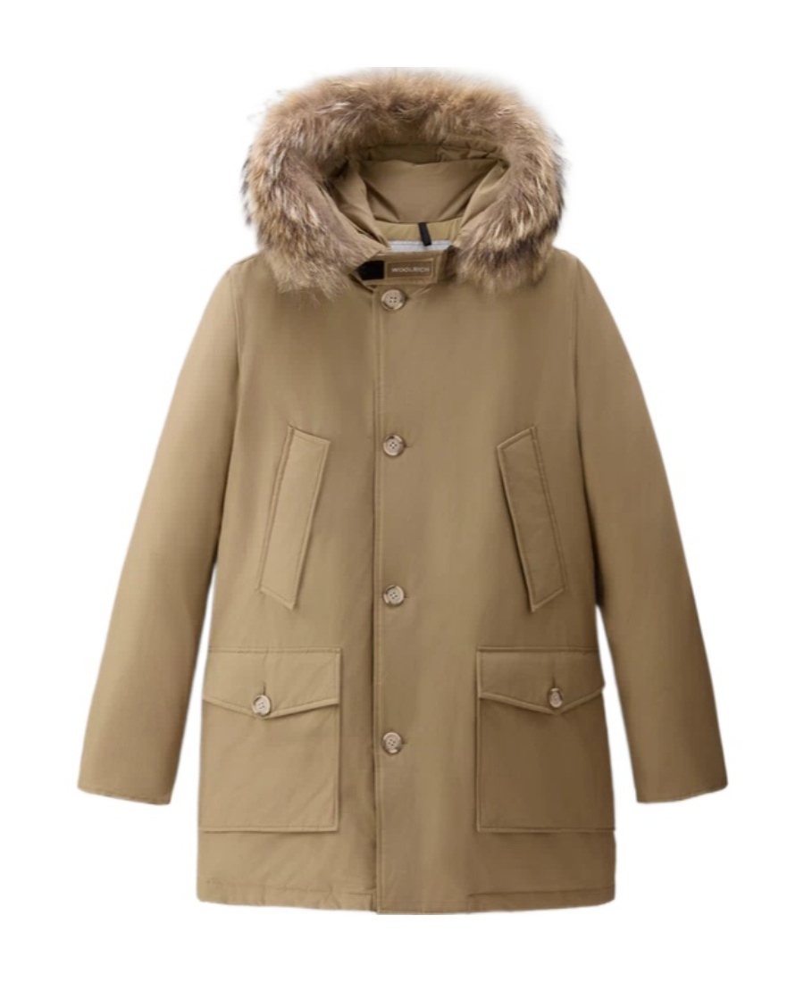 Woolrich Arctic Hooded Parka In Brown