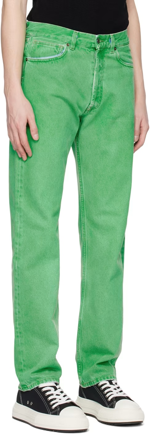 Darkpark Skinny-fit Non-stretch Denim Jeans In Green