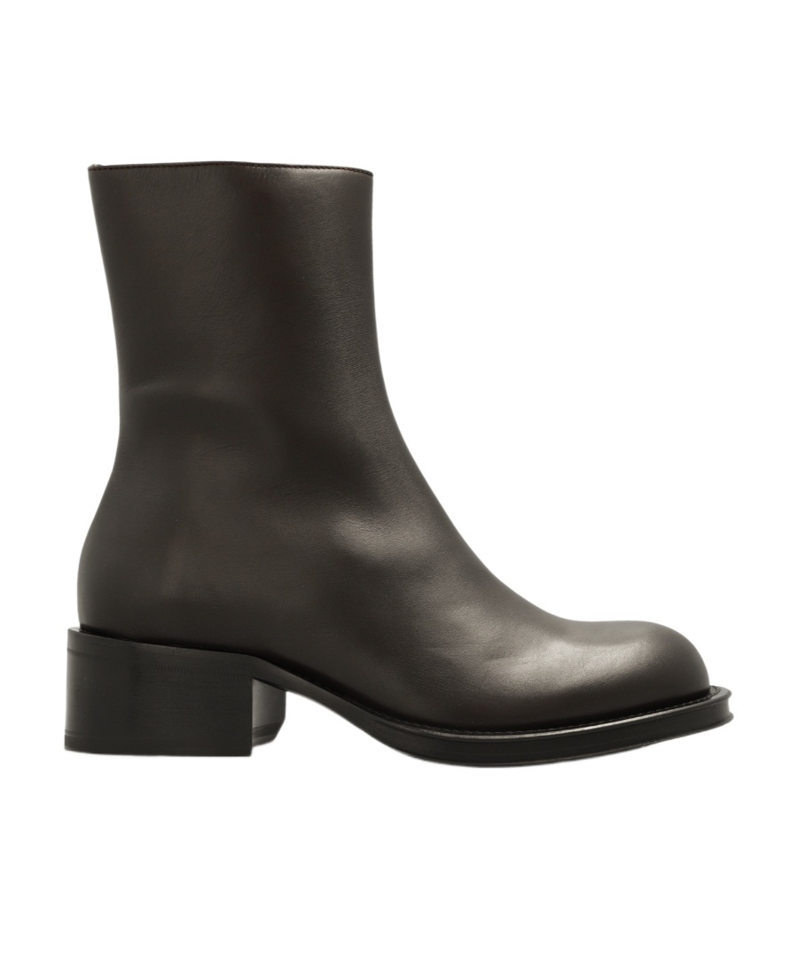 Lanvin Woman Ankle Boots Dark Brown Size 8 Calfskin In Black