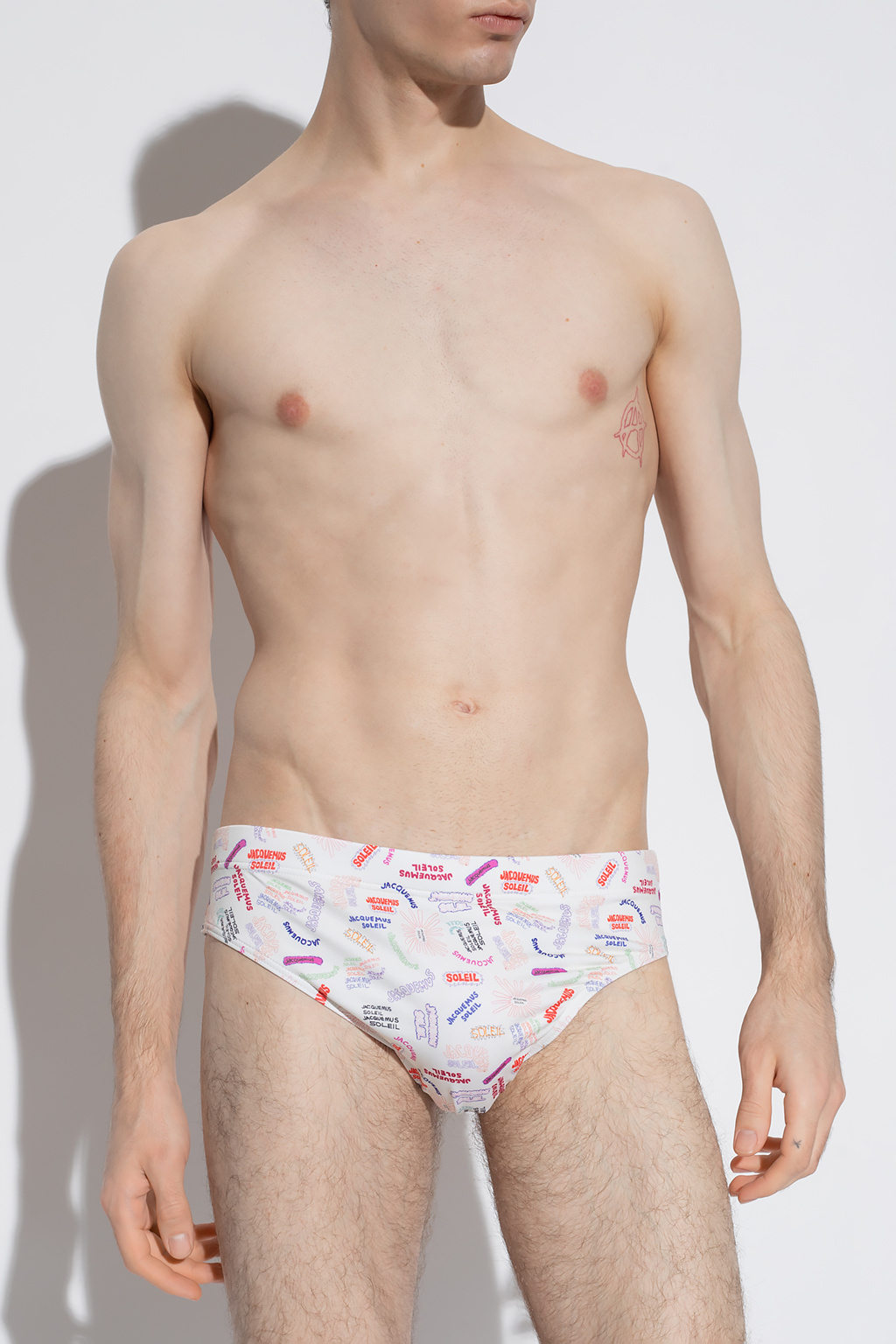 Jacquemus Swimming Trunks In White