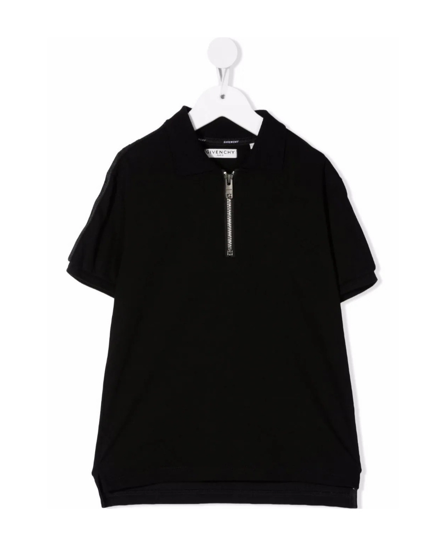 Givenchy Lapel Polo Shirt In Black