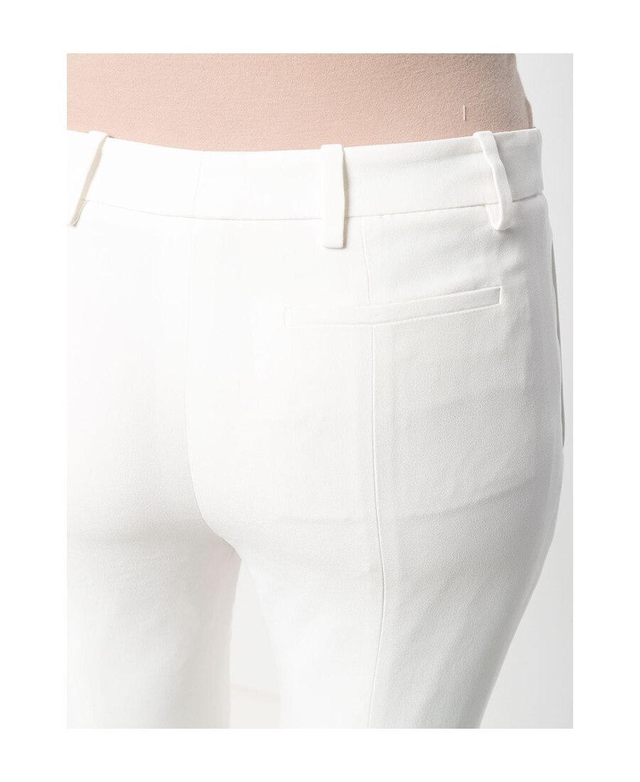 Alexander Mcqueen High-rise Flared Tailored Trousers In White