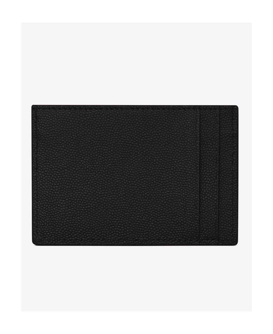 Saint Laurent Uptown Card Case In Black